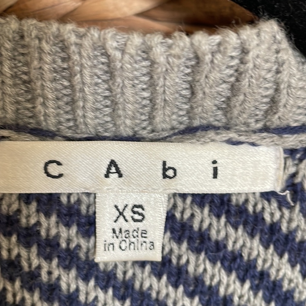 Cabi Color Block Blanket Sweater - image 3